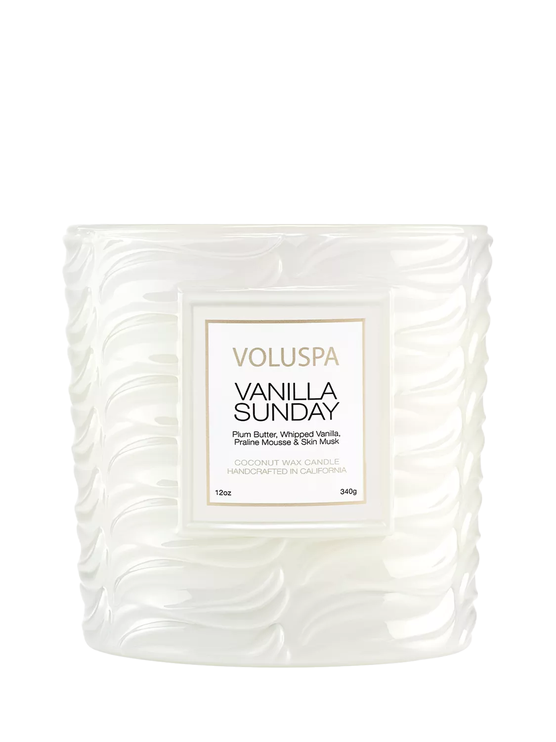 Voluspa scented candle Vanilla Sunday 12 oz (British brand)