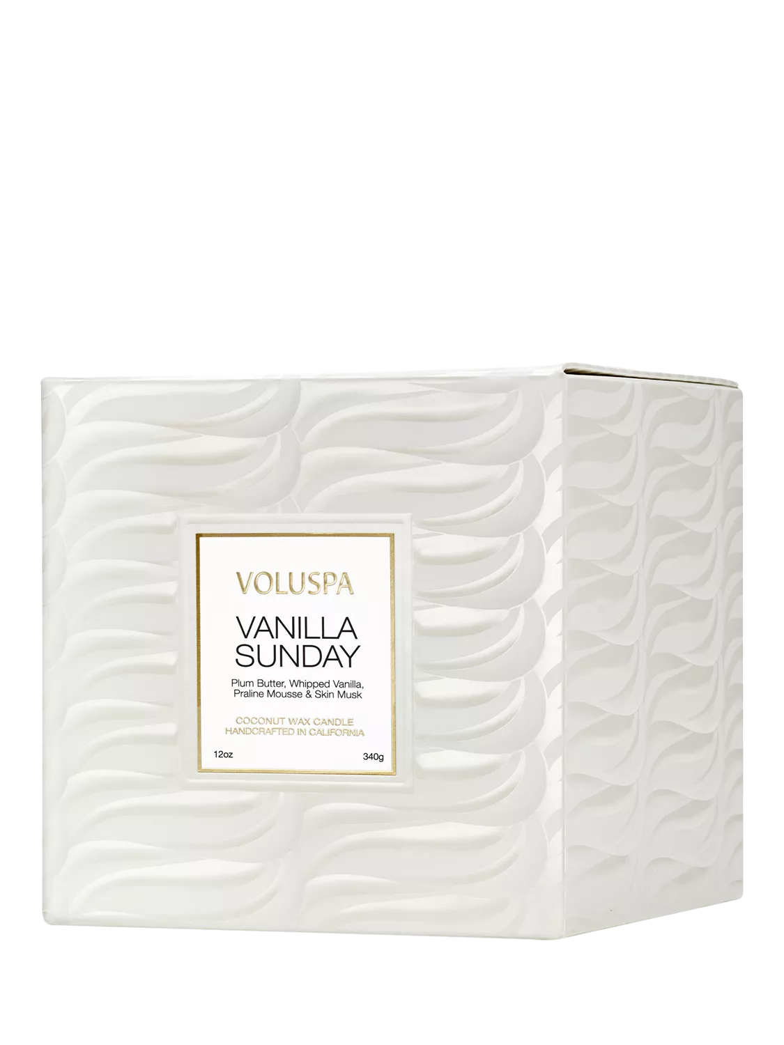Voluspa scented candle Vanilla Sunday 12 oz (British brand)