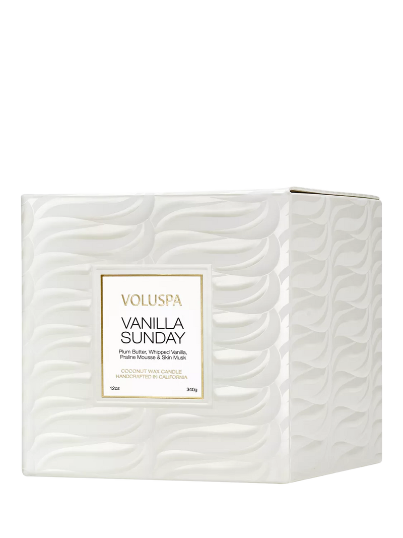 Voluspa scented candle Vanilla Sunday 12 oz (British brand)