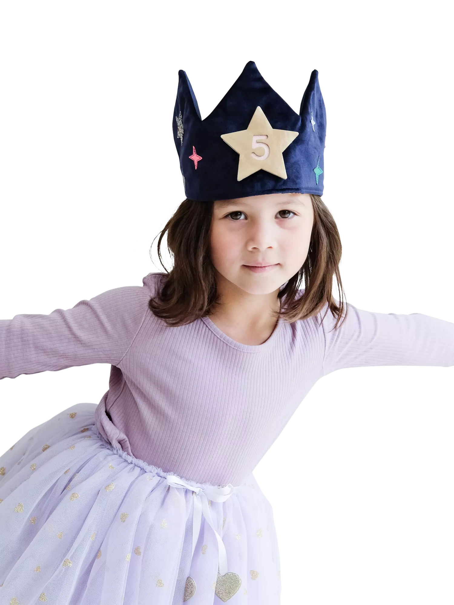 Mimi & Lula kids velvet birthday crown (British brand)