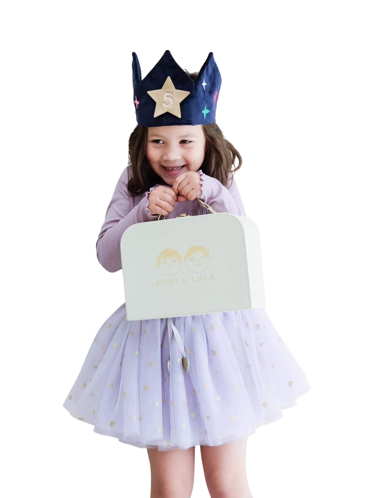Mimi & Lula kids velvet birthday crown (British brand)