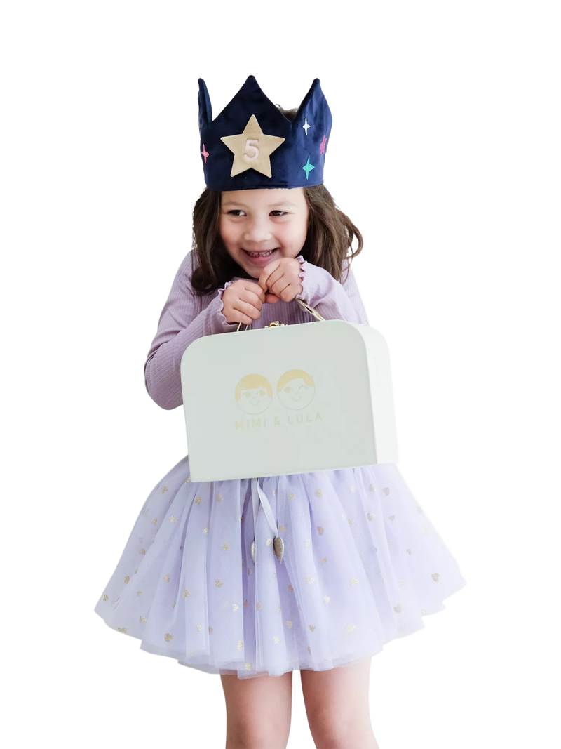 Mimi & Lula kids velvet birthday crown (British brand)