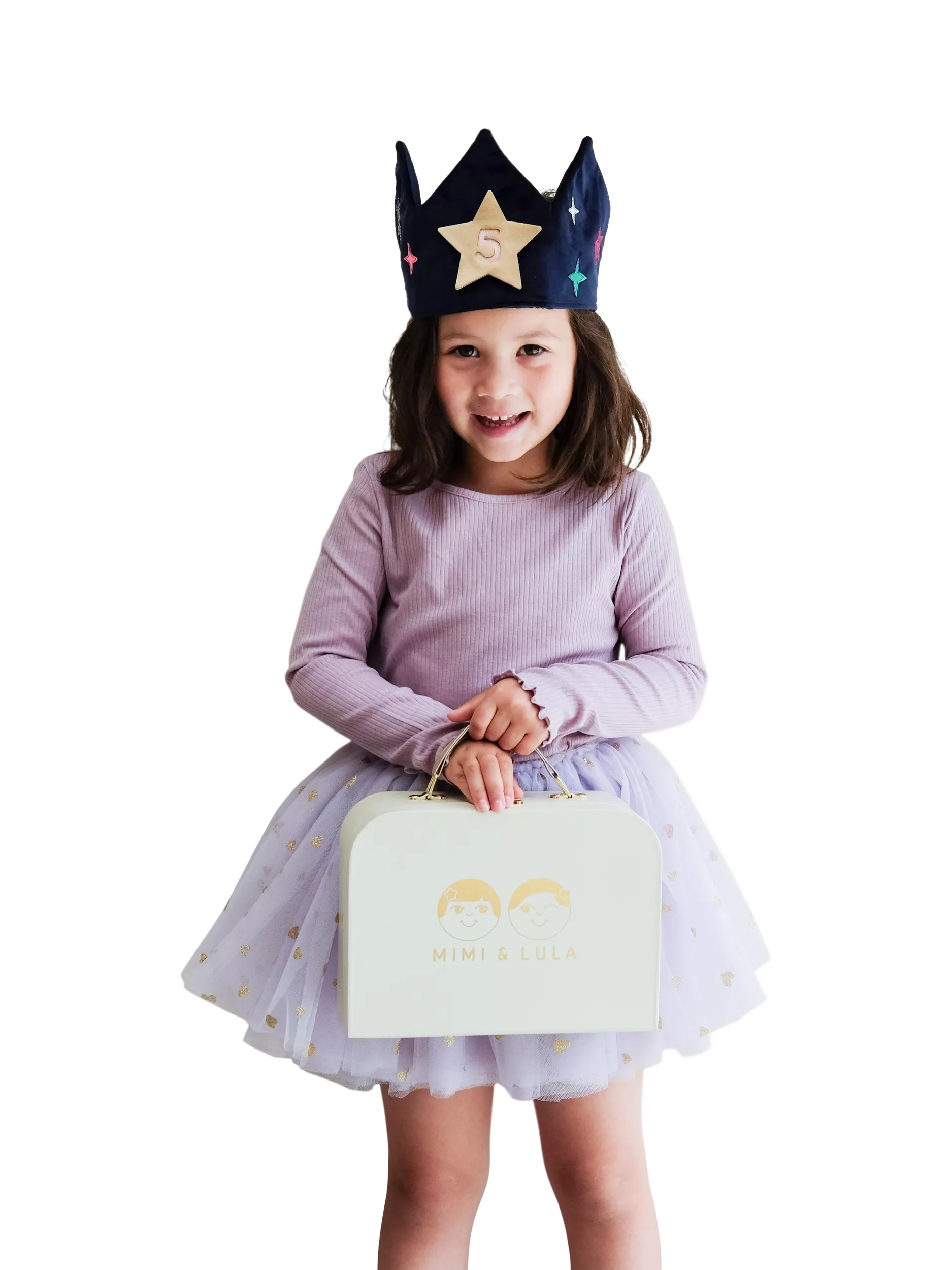 Mimi & Lula kids velvet birthday crown (British brand)