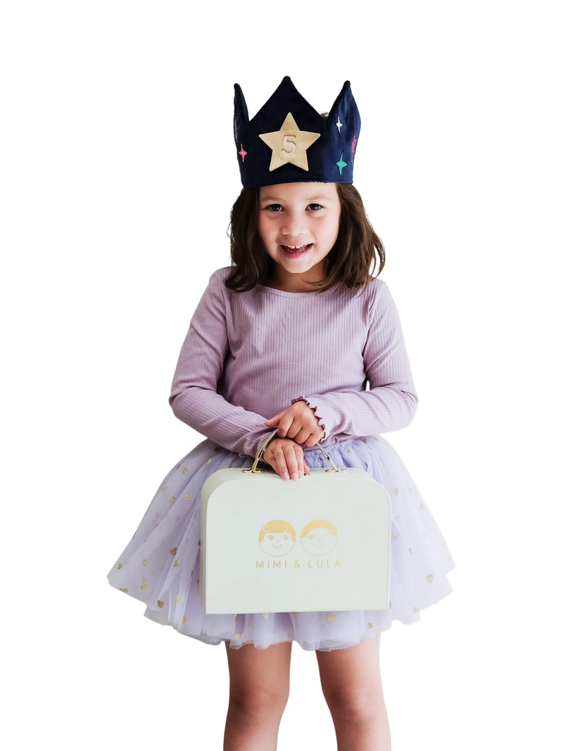 Mimi & Lula kids velvet birthday crown (British brand)
