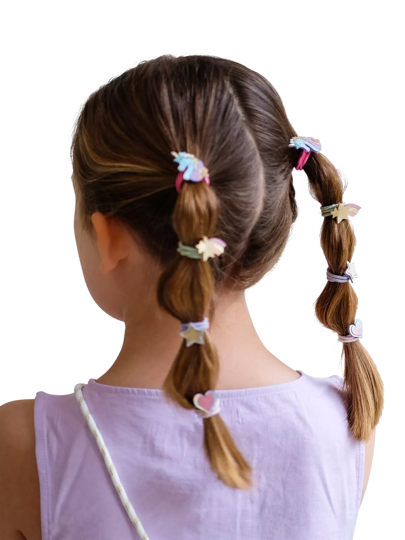 Mimi & Lula dreamy unicorn hair clips pack of 8 - British product