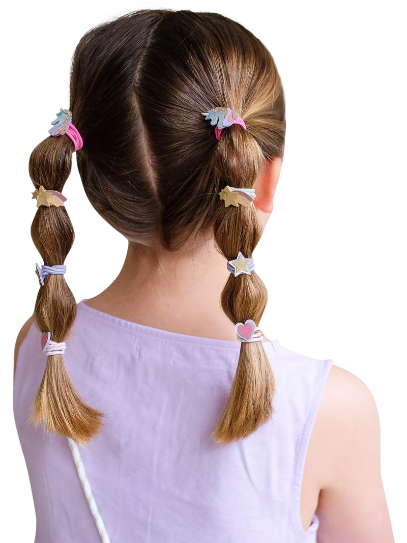 Mimi & Lula dreamy unicorn hair clips pack of 8 - British product