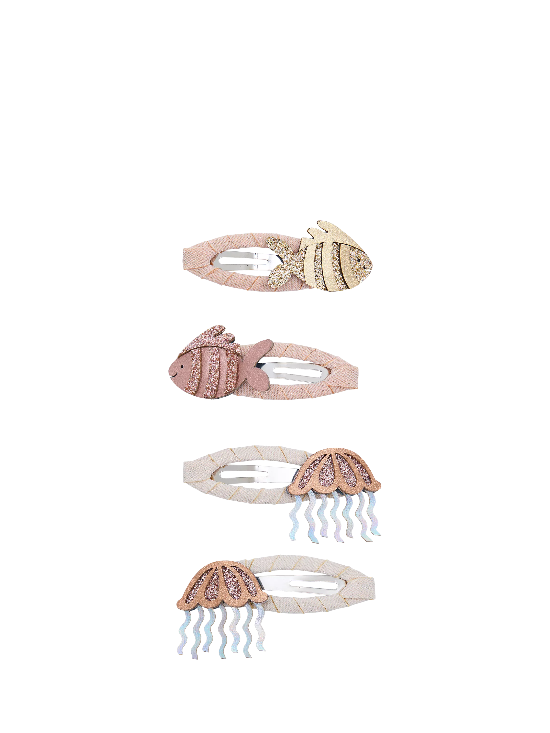 Mimi & Lula fishy friends hair clips metallic (British brand)