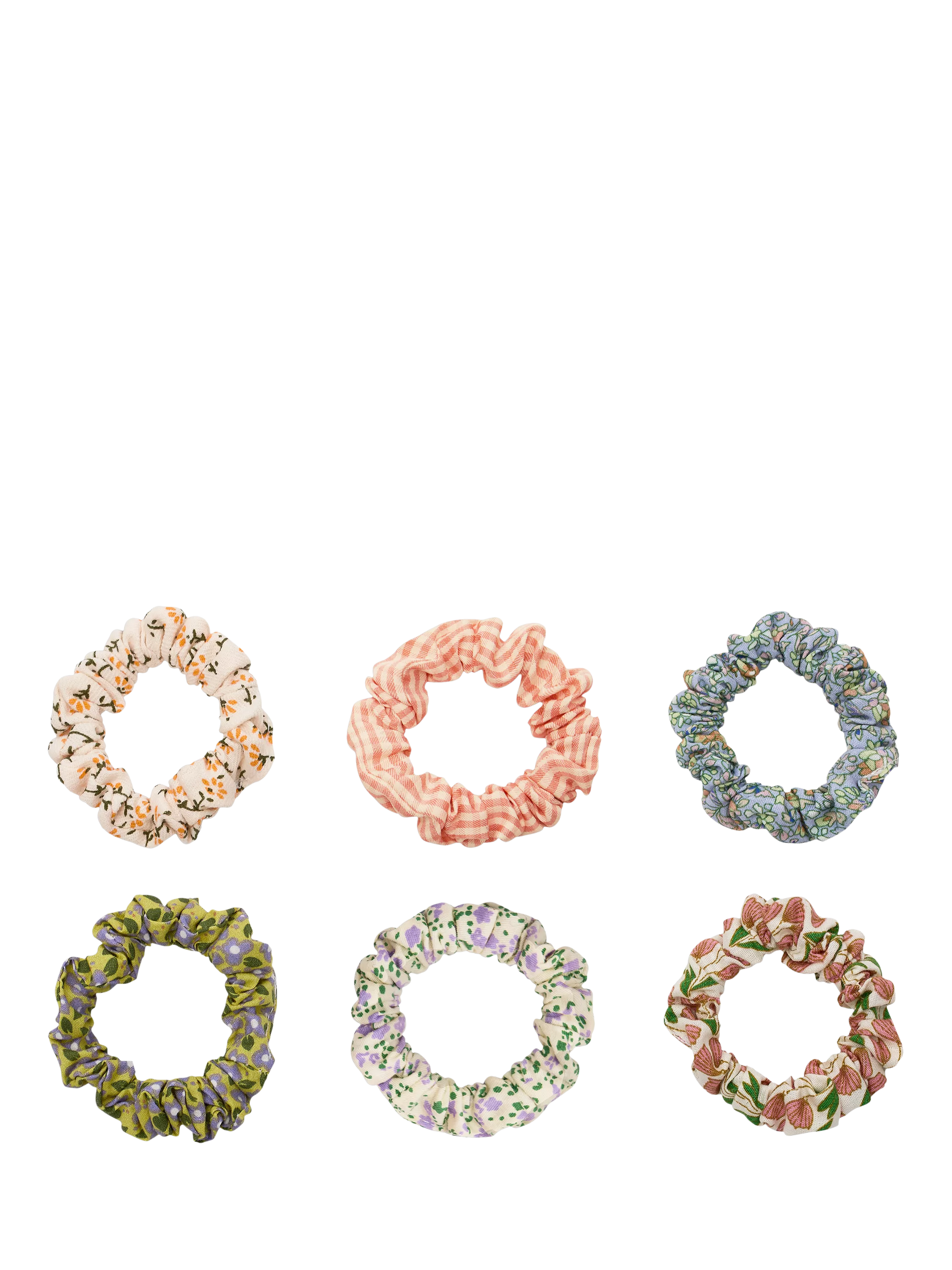 Mimi & Lula floral scrunchies pack of 6 (British brand)