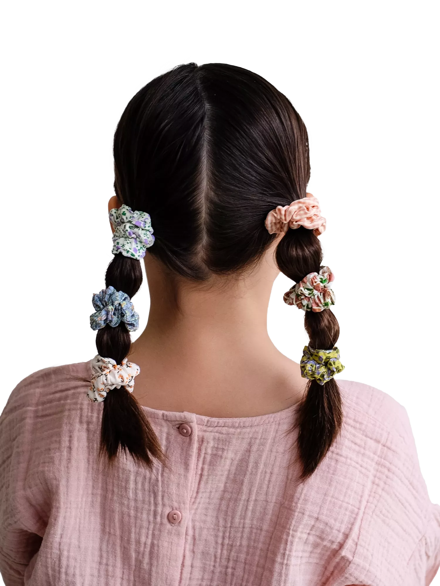 Mimi & Lula floral scrunchies pack of 6 (British brand)