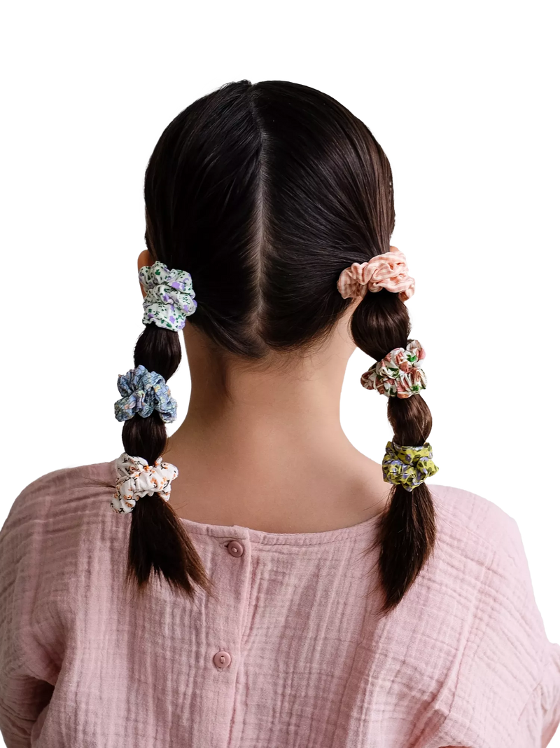 Mimi & Lula floral scrunchies pack of 6 (British brand)