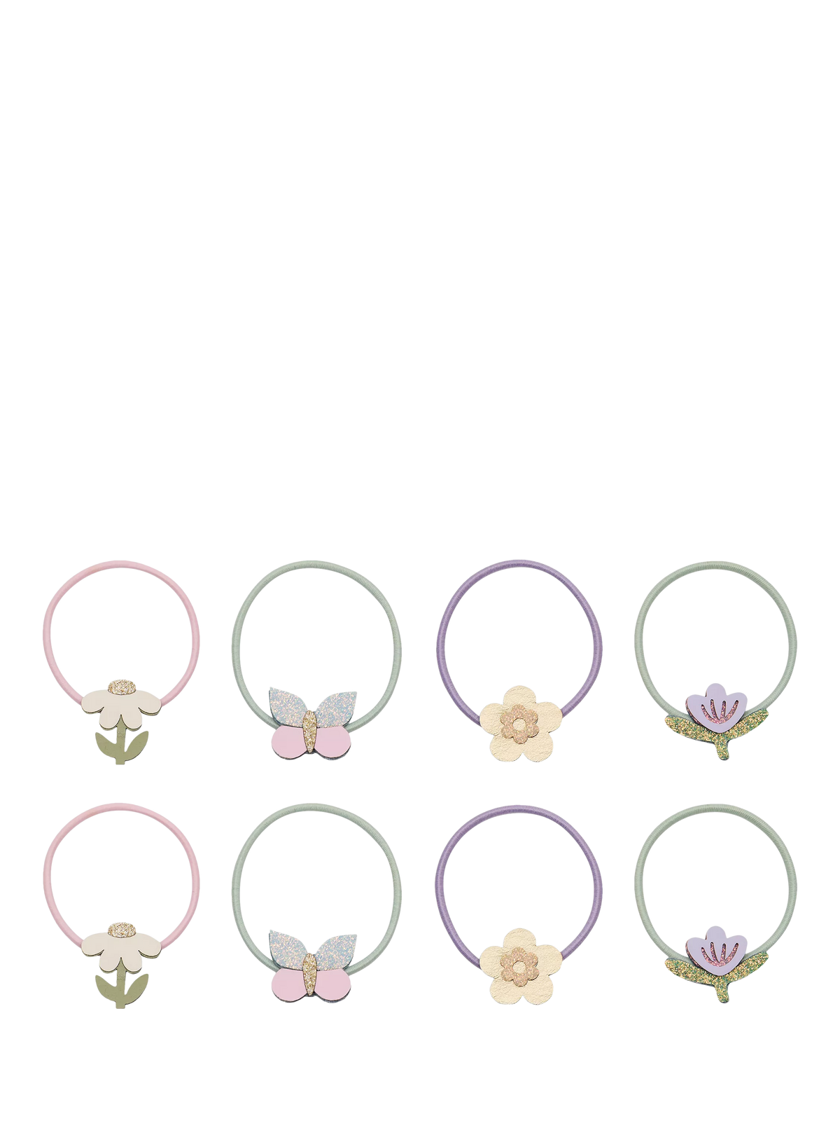 Mimi & Lula hair ponies flower butterfly pack of 8 - British product