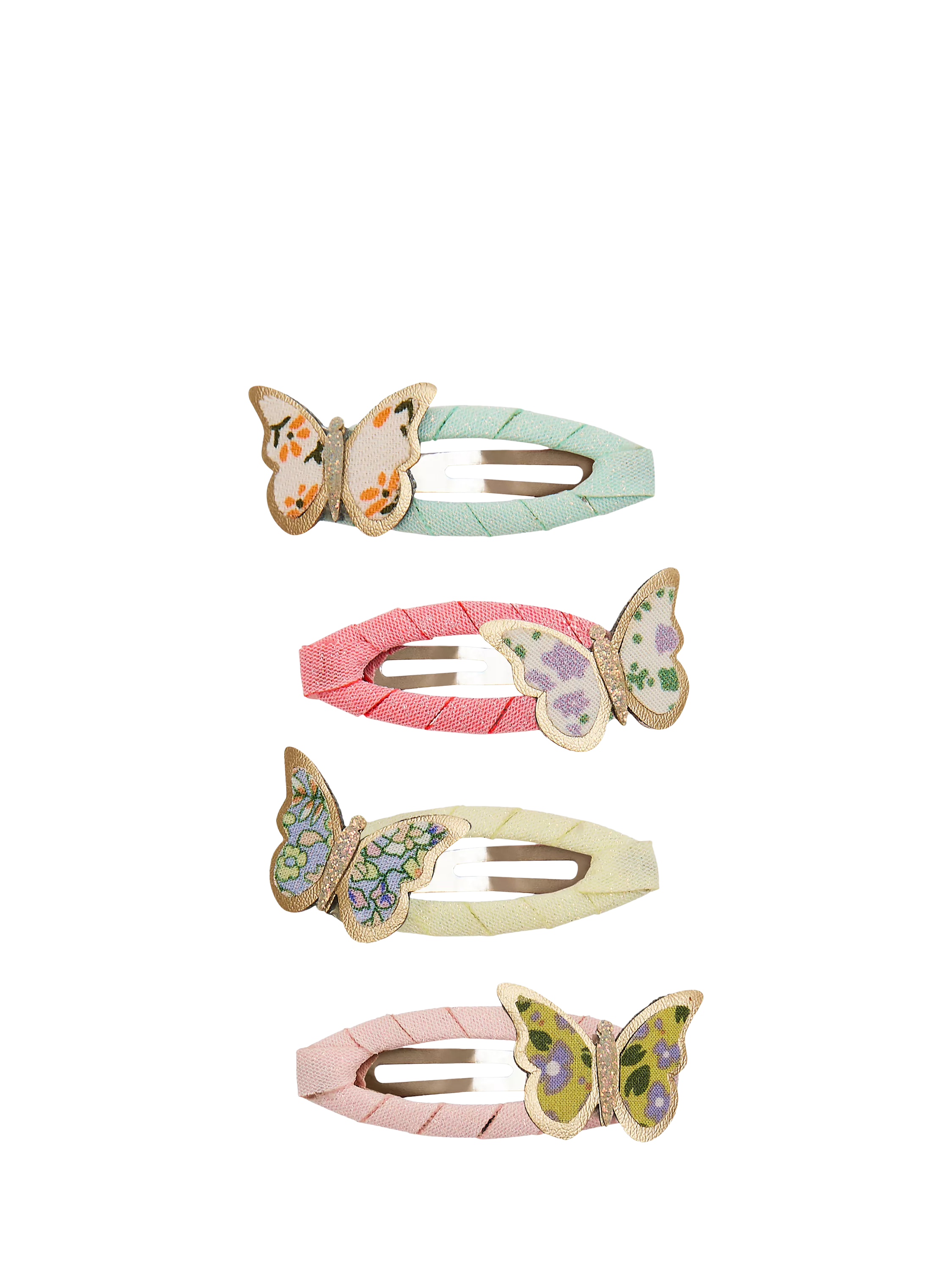 Mimi & Lula floral butterfly hair clips pack of 4 (British brand)