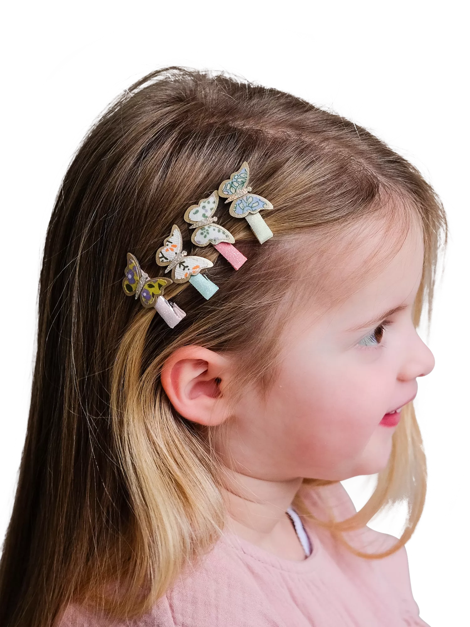 Mimi & Lula floral butterfly hair clips 8-pack - British product