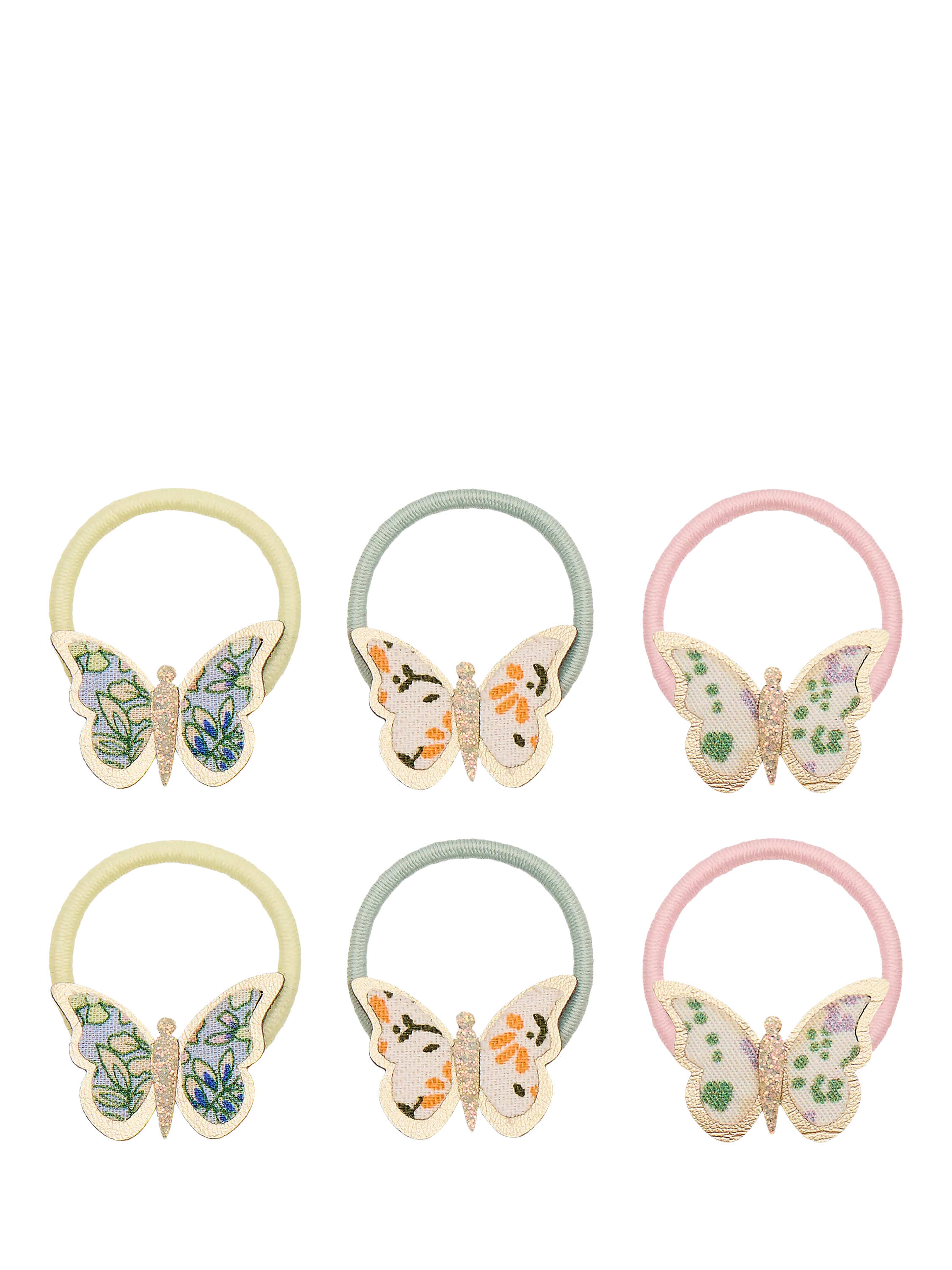 Mimi & Lula butterfly hair ponies pack of 6 - British product