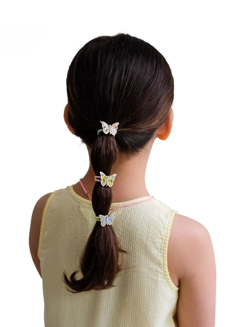 Mimi & Lula butterfly hair ponies pack of 6 - British product