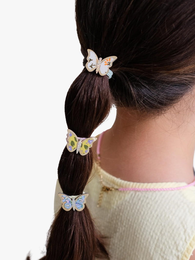 Mimi & Lula butterfly hair ponies pack of 6 - British product