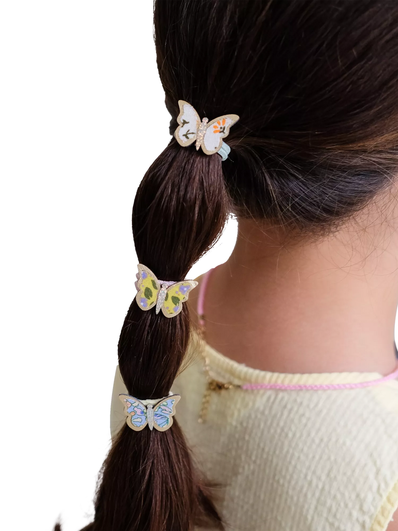 Mimi & Lula butterfly hair ponies pack of 6 - British product