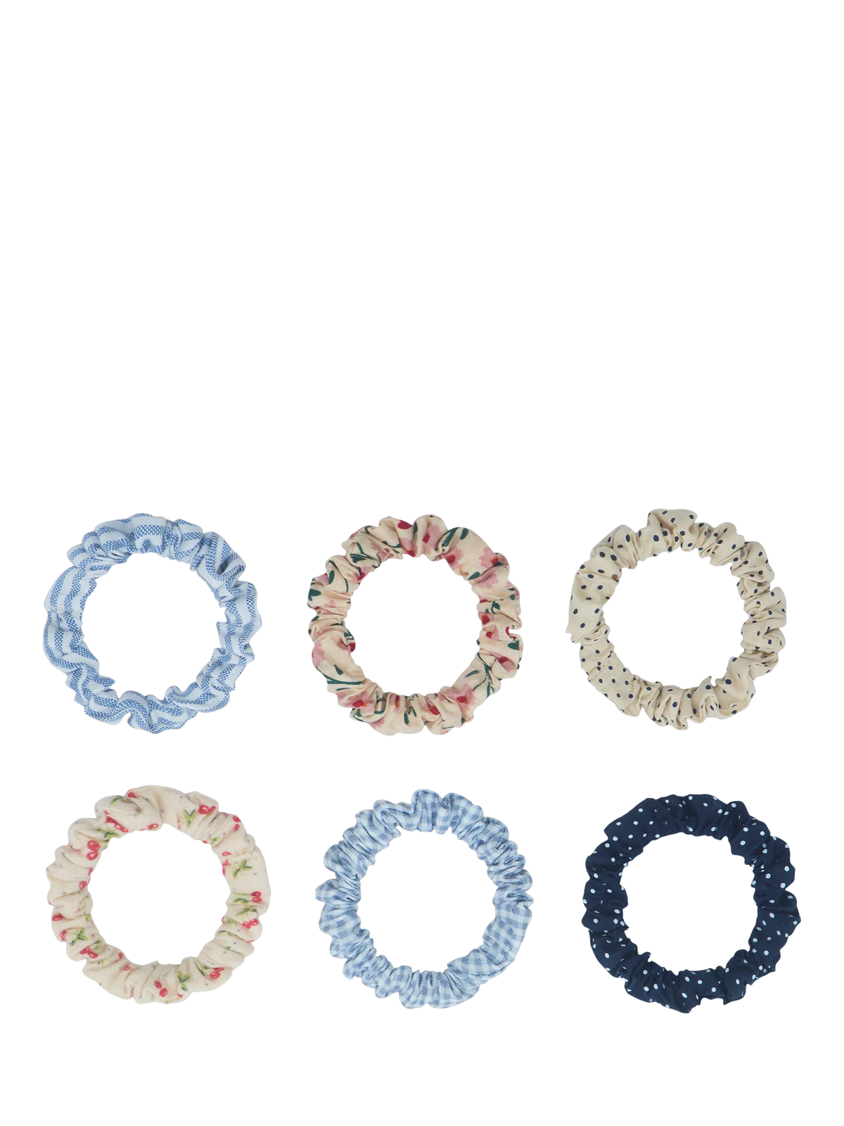 Mimi & Lula kids mixed print scrunchies pack of 6 (British brand)