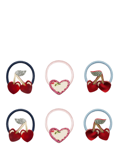John Lewis Mimi & Lula Kids' Cherry Mini Ponies Hair Ties, Pack of 6- Buy online at McGrocer