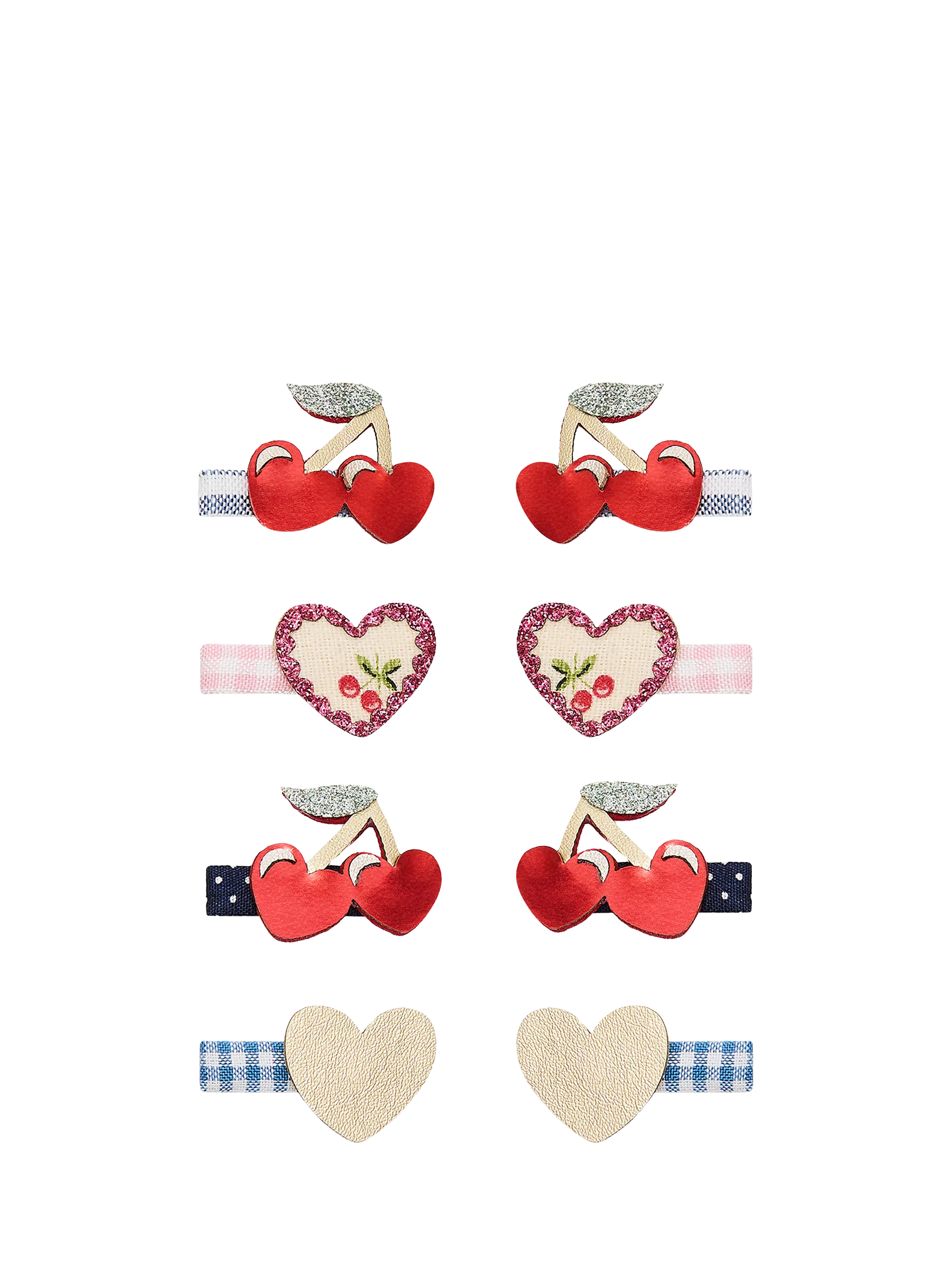 Mimi & Lula cherry hair clips pack of 8, imported from the UK
