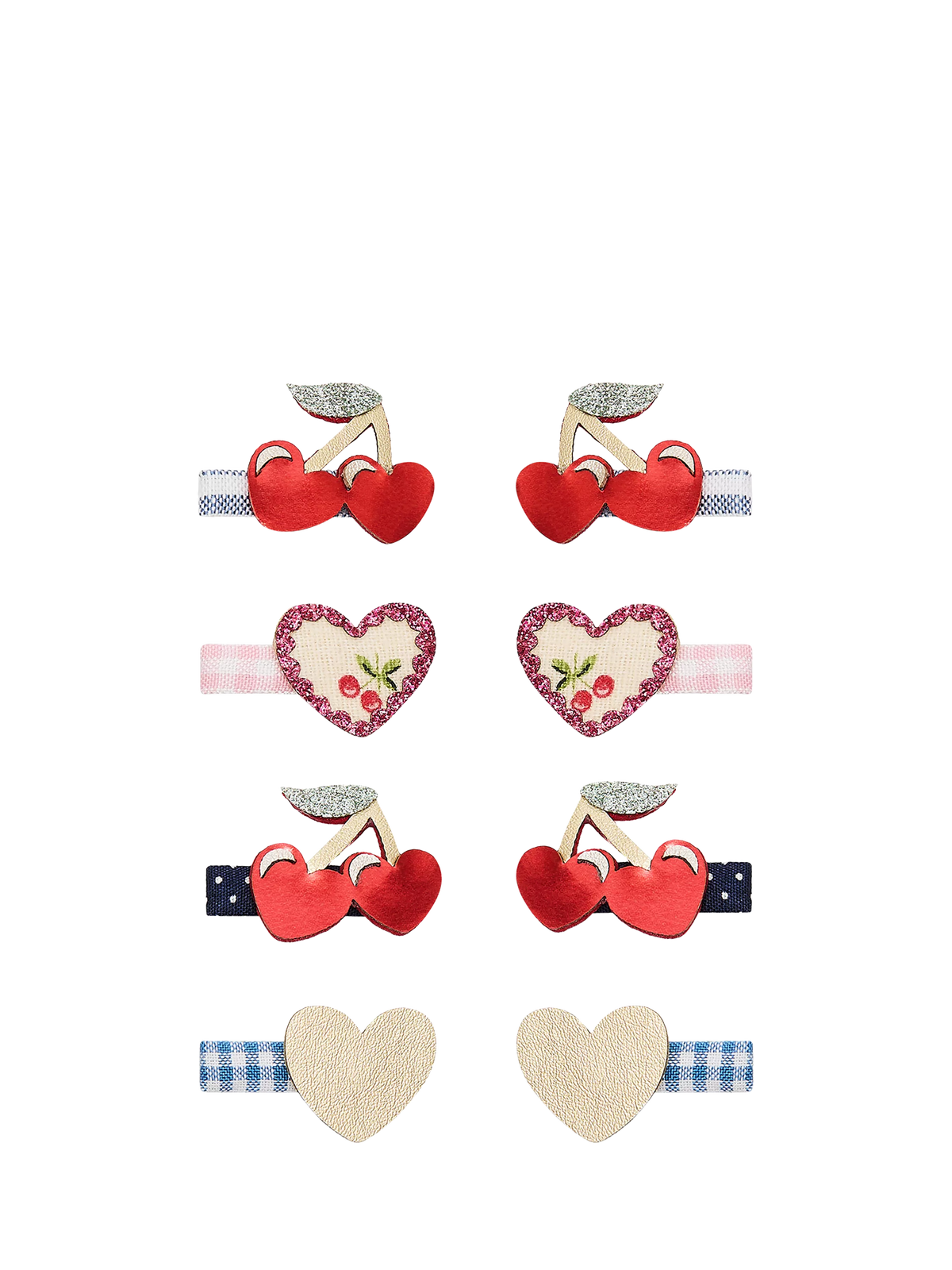 Mimi & Lula cherry hair clips pack of 8, imported from the UK
