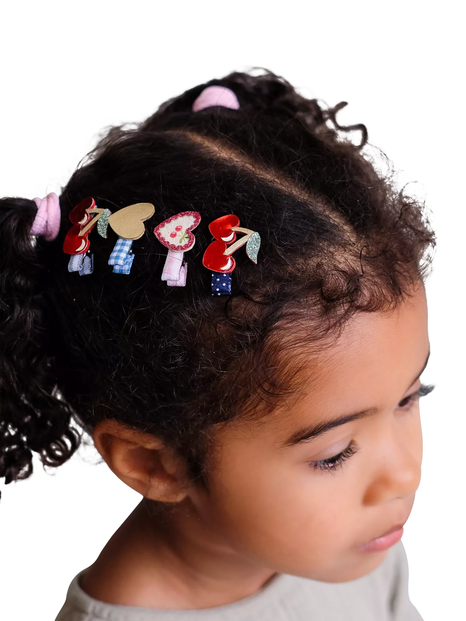 Mimi & Lula cherry hair clips pack of 8, imported from the UK