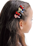 Mimi & Lula cherry hair clips pack of 8, imported from the UK