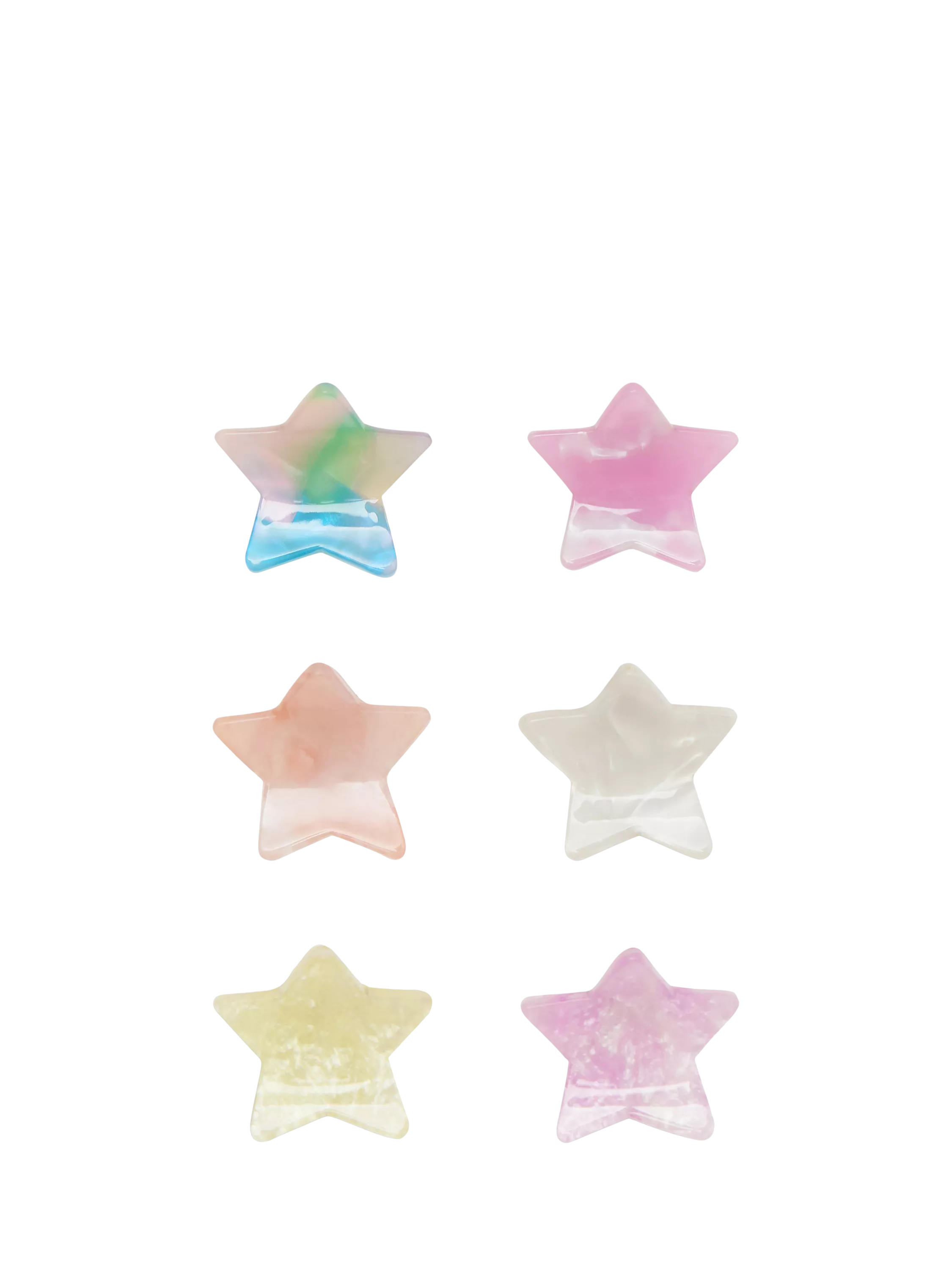 Mimi & Lula mini star claw clips pack of 6 multi, UK version