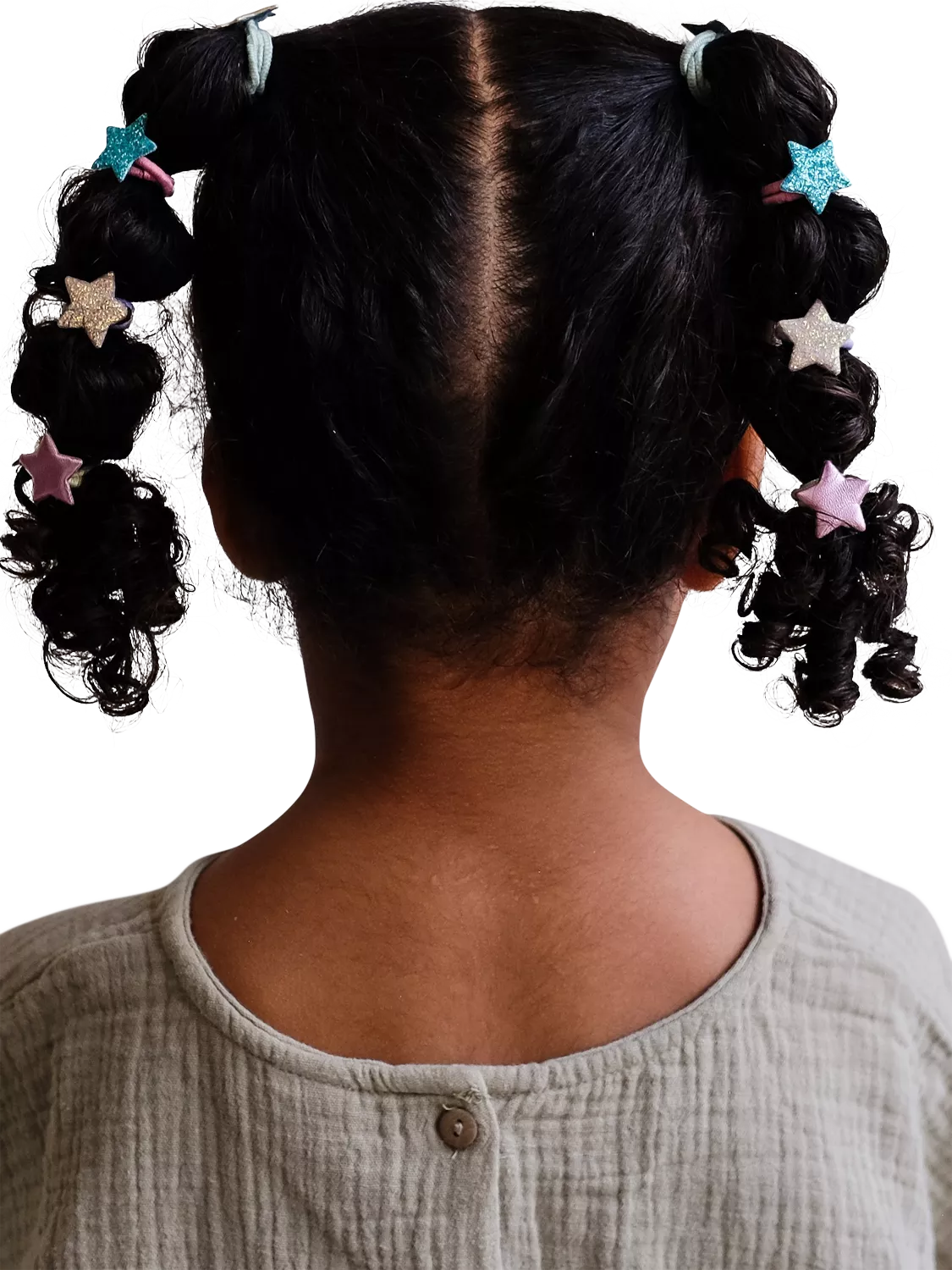 Mimi & Lula mini star hair ties pack of 8 (British brand)
