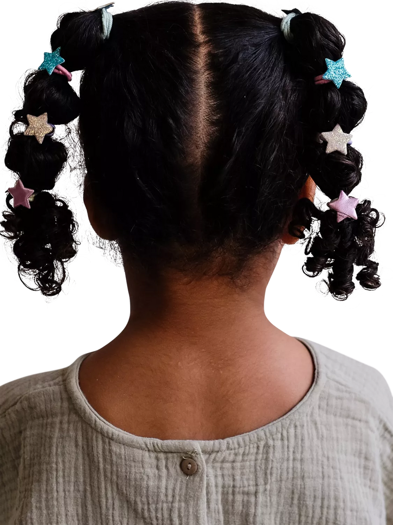 Mimi & Lula mini star hair ties pack of 8 (British brand)