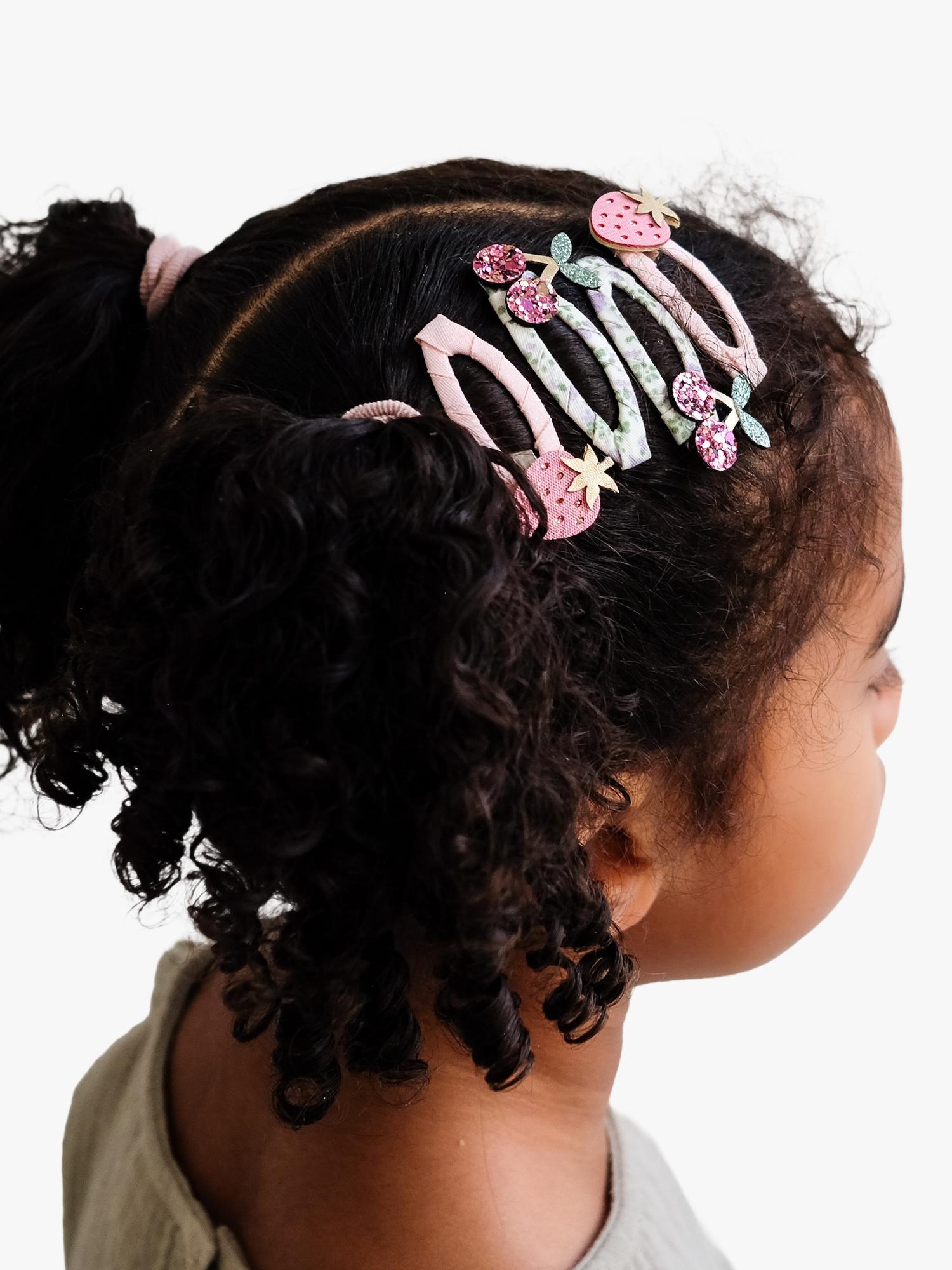 Mimi & Lula kids summer fruits hair clips pack of 4 - British product