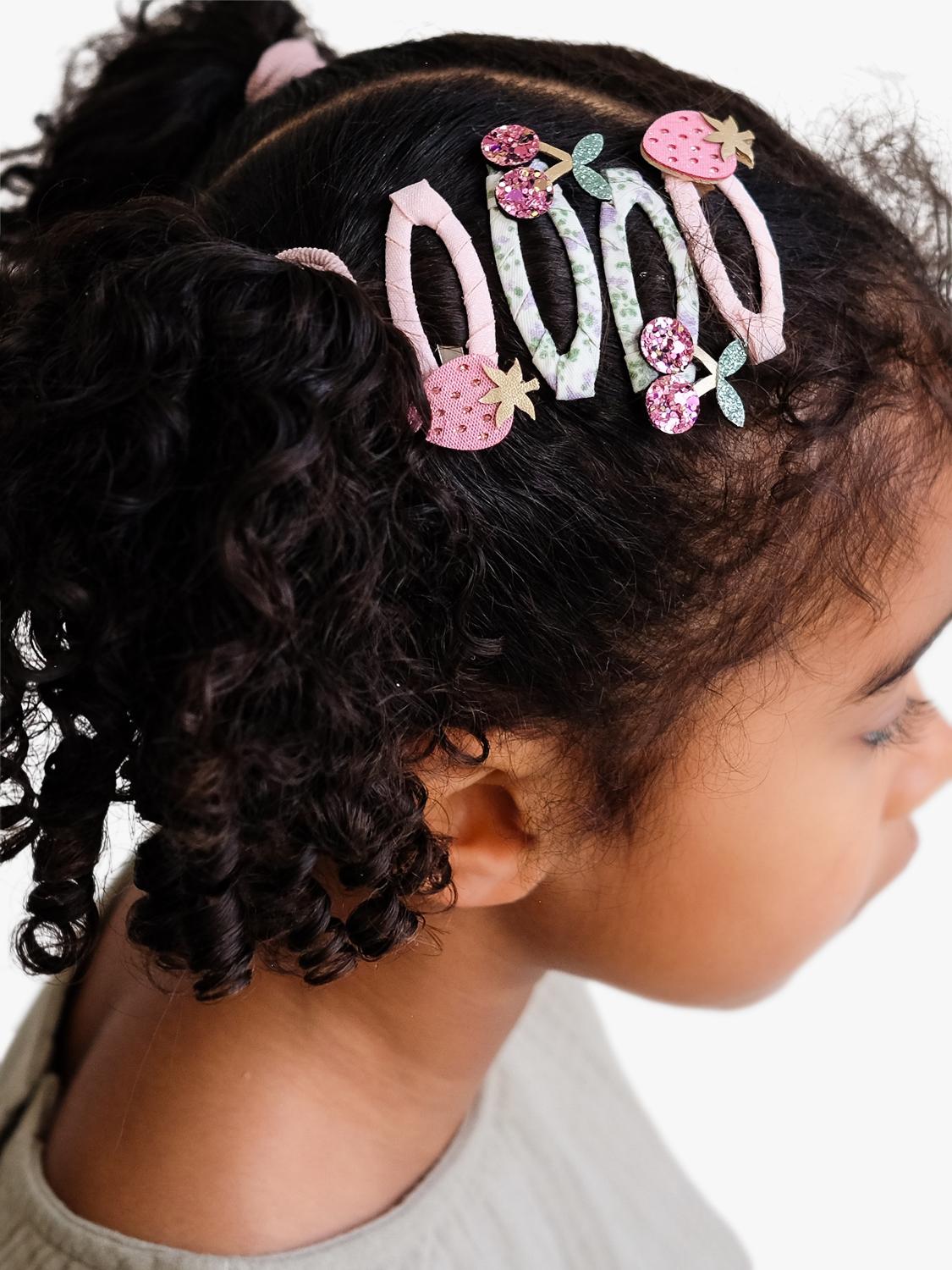 Mimi & Lula kids summer fruits hair clips pack of 4 - British product
