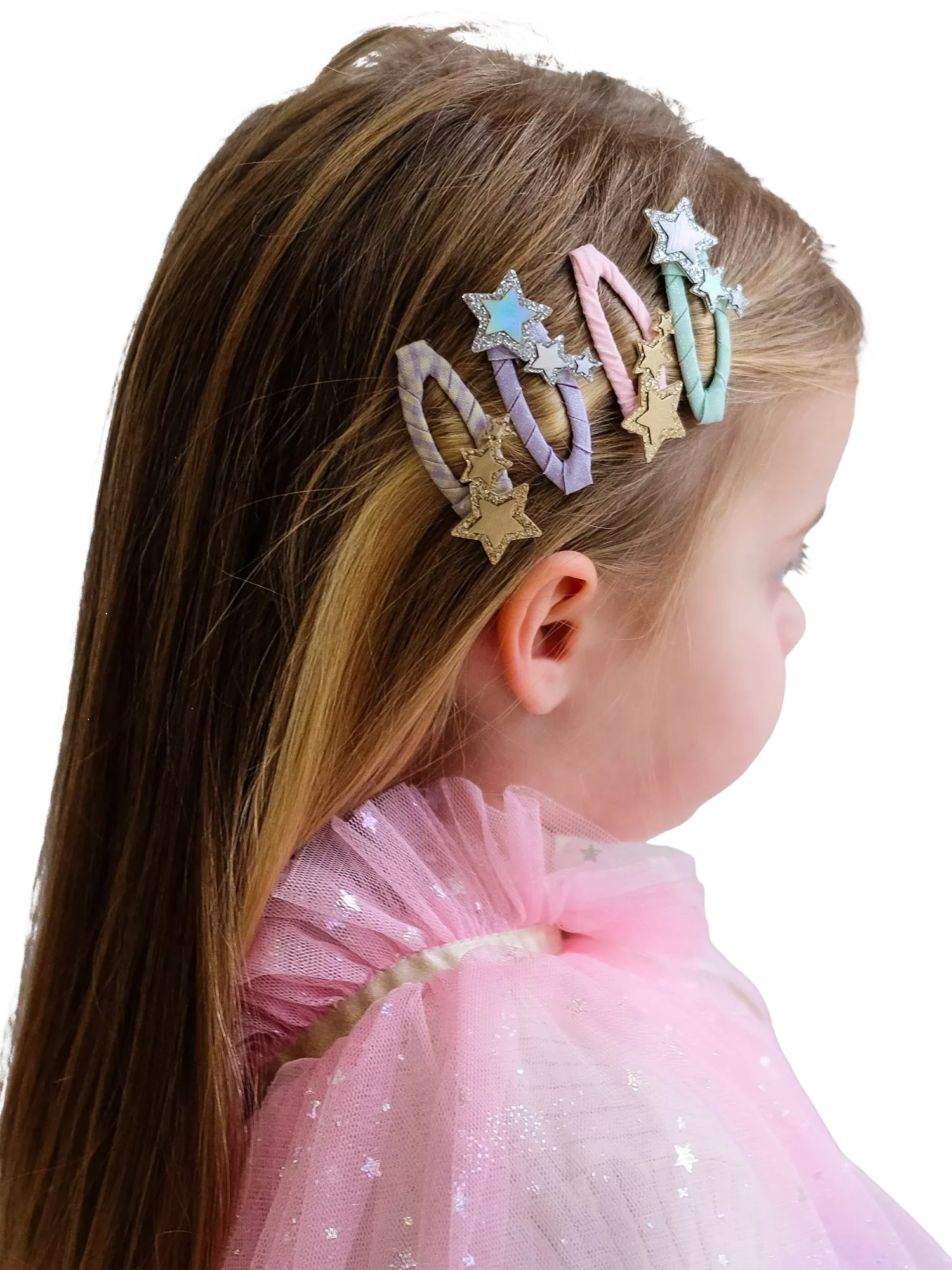 Mimi & Lula glitter hair clips 4-pack - British product