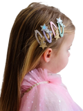 Mimi & Lula glitter hair clips 4-pack - British product