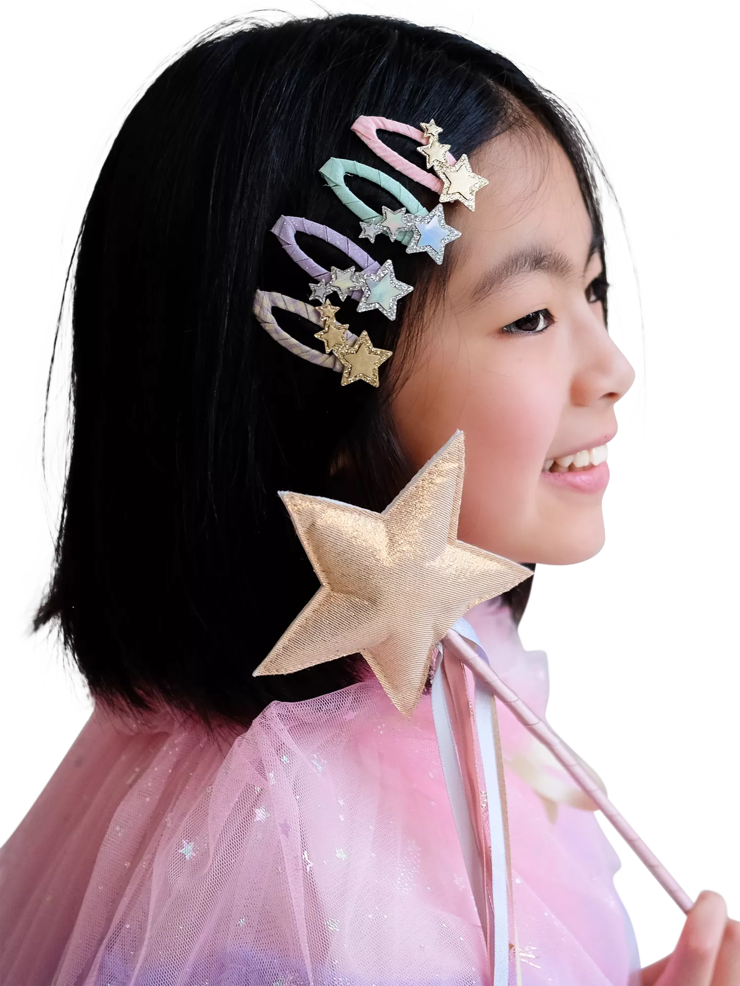 Mimi & Lula glitter hair clips 4-pack - British product