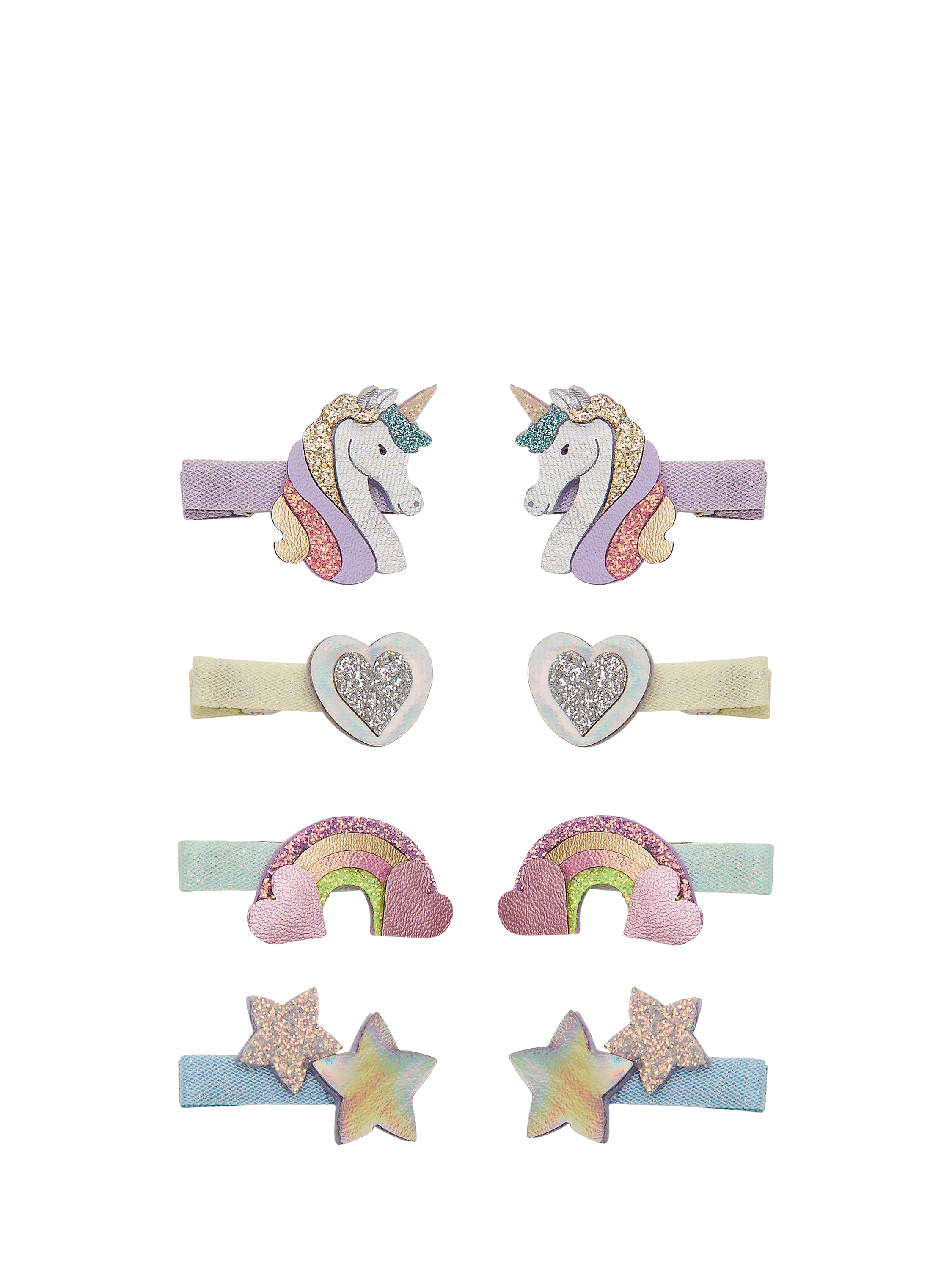 Mimi & Lula mini unicorn hair clips 8 pack, UK version