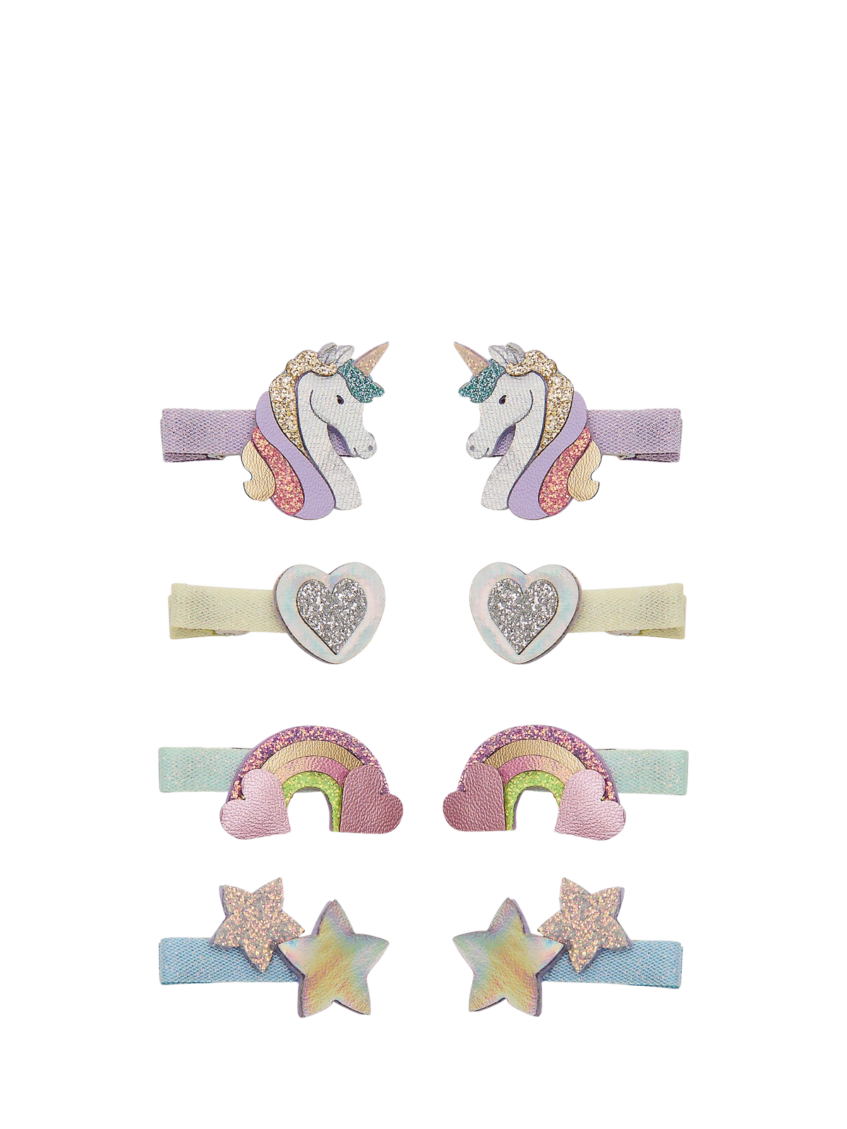 Mimi & Lula mini unicorn hair clips 8 pack, UK version