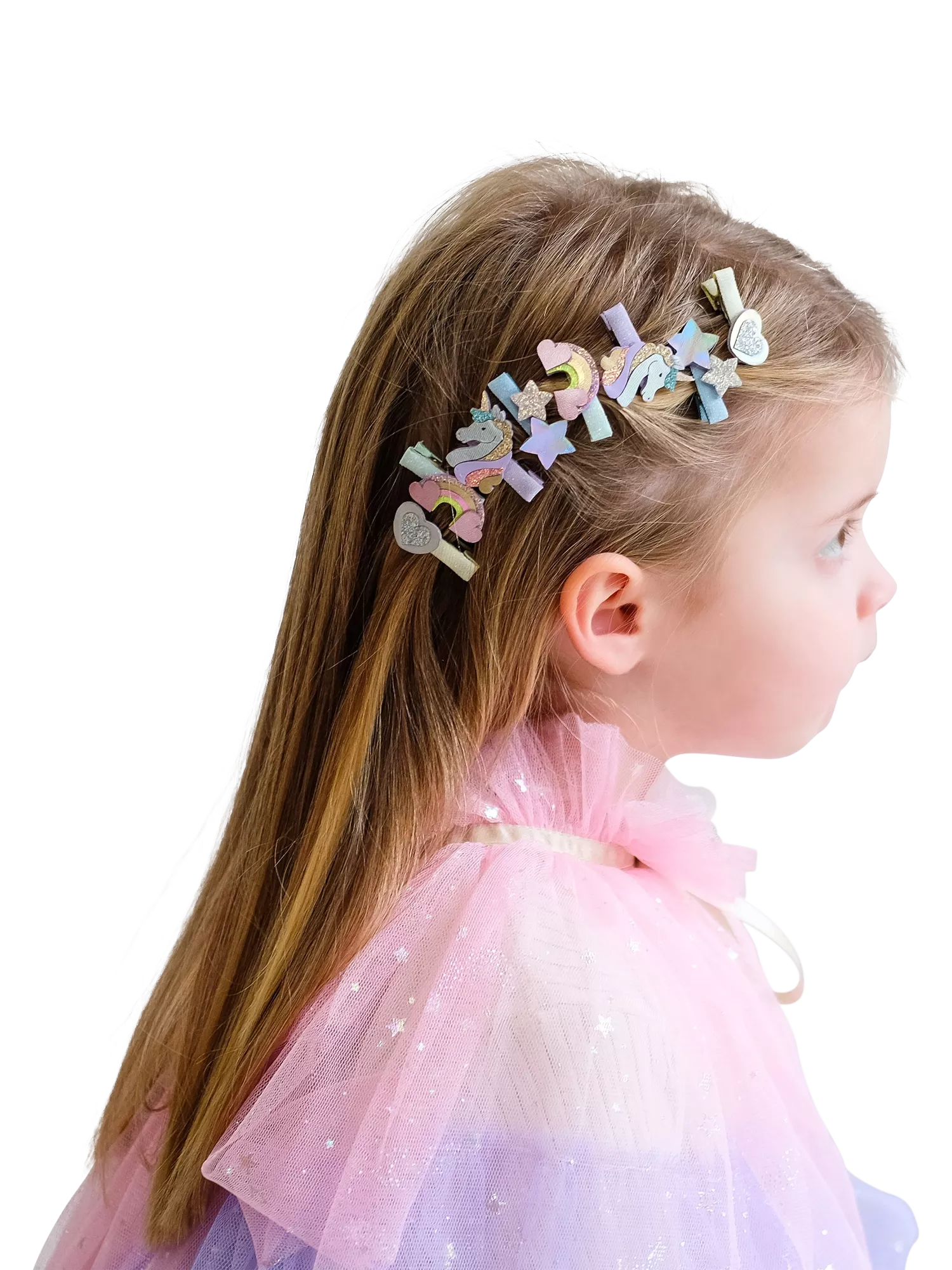 Mimi & Lula mini unicorn hair clips 8 pack, UK version