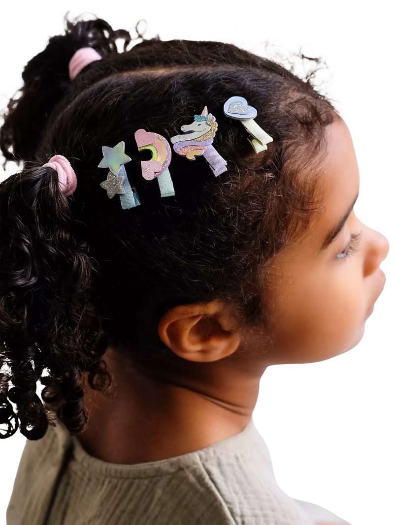 Mimi & Lula mini unicorn hair clips 8 pack, UK version