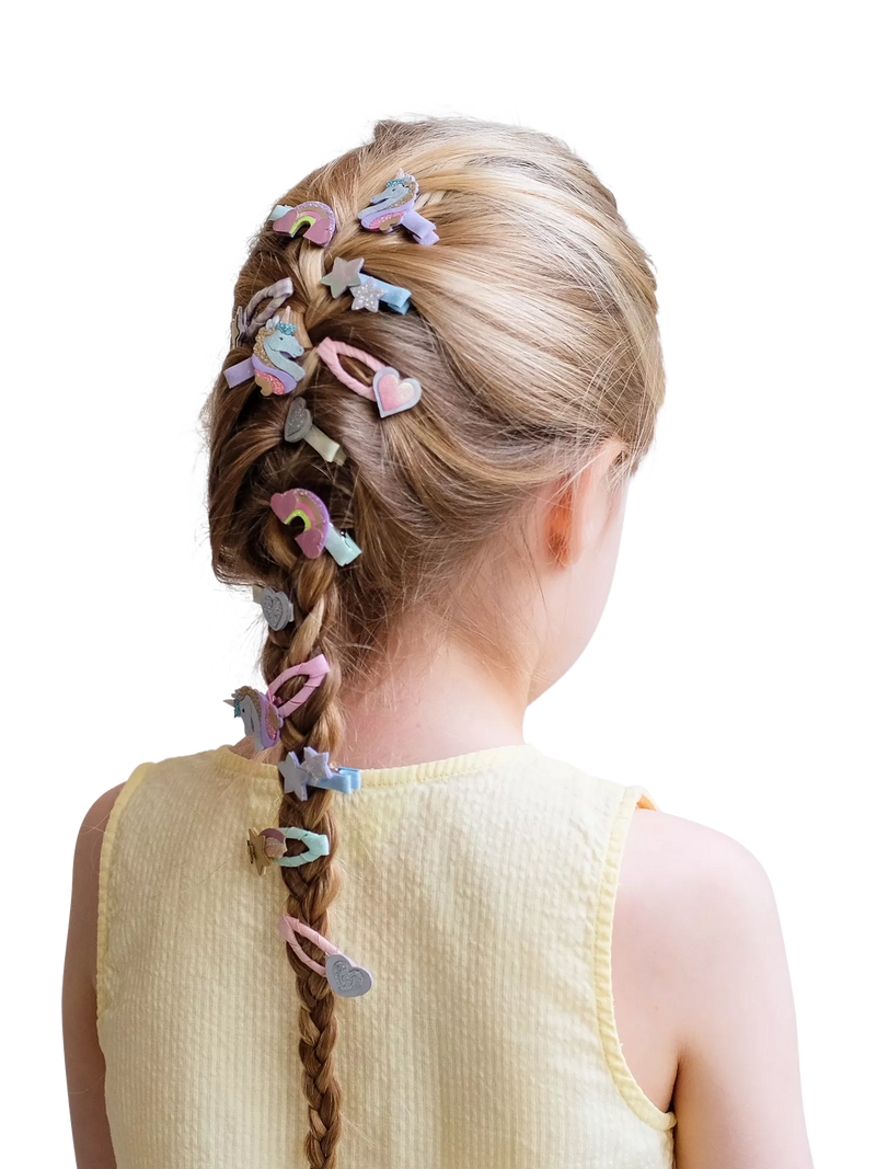 Mimi & Lula mini unicorn hair clips 8 pack, UK version