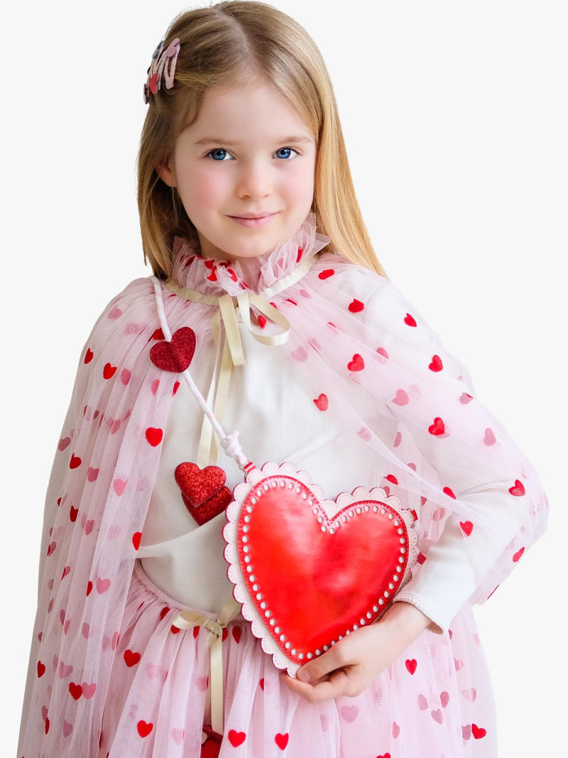 Mimi & Lula kids red heart bag, imported from the UK