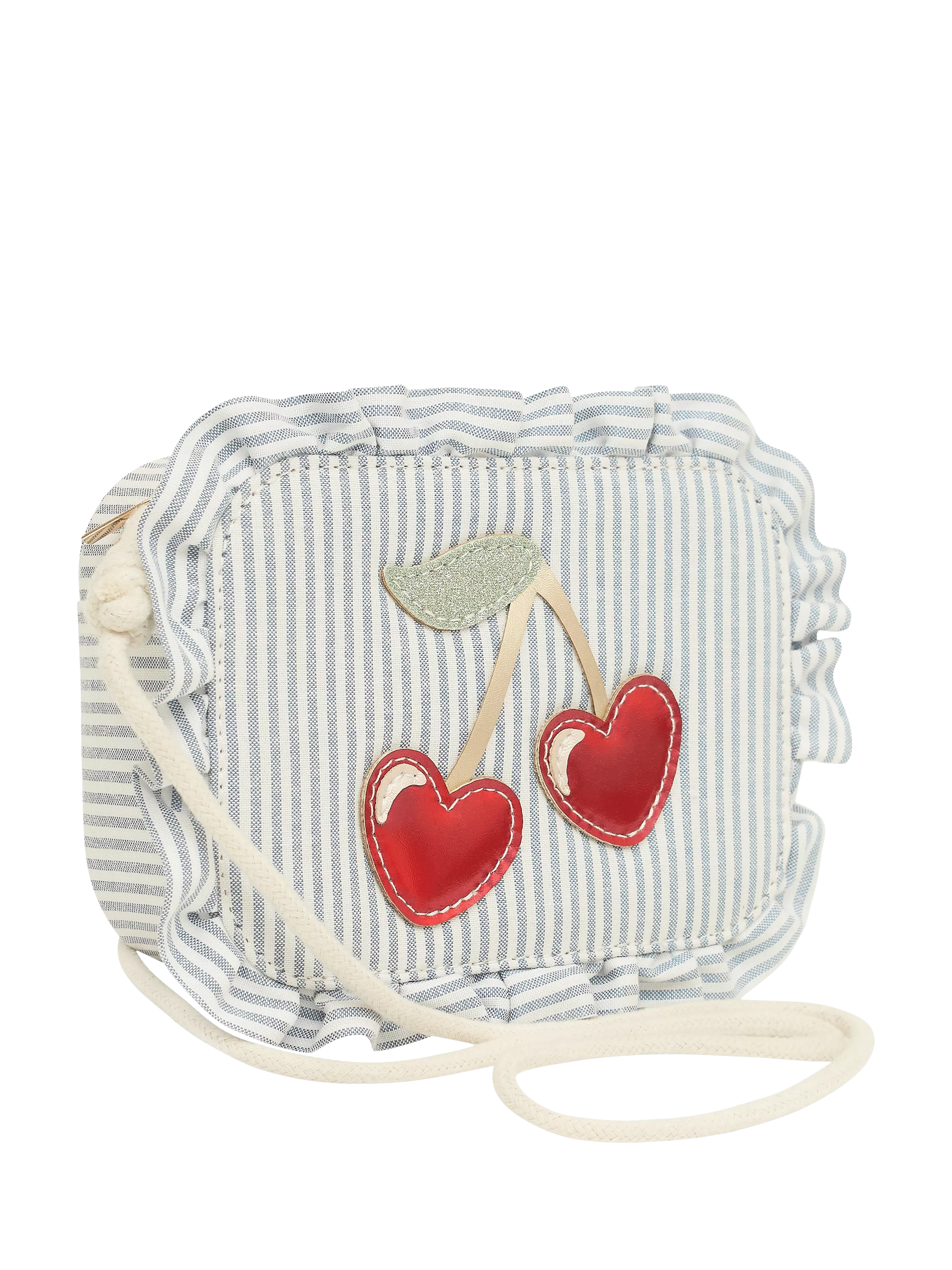 Mimi & Lula striped cherry bag blue, imported from the UK