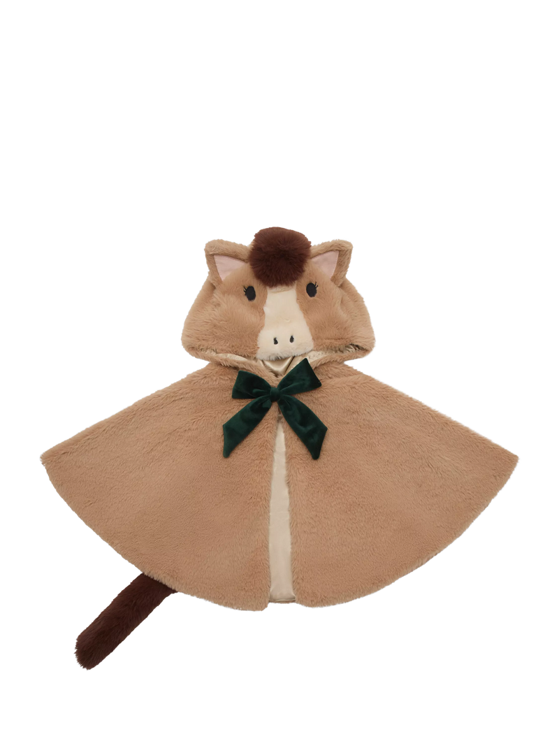 Mimi & Lula fluffy horse cape brown, imported from the UK