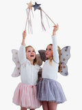 Mimi & Lula starry night kids dress-up wings, grey (British brand)