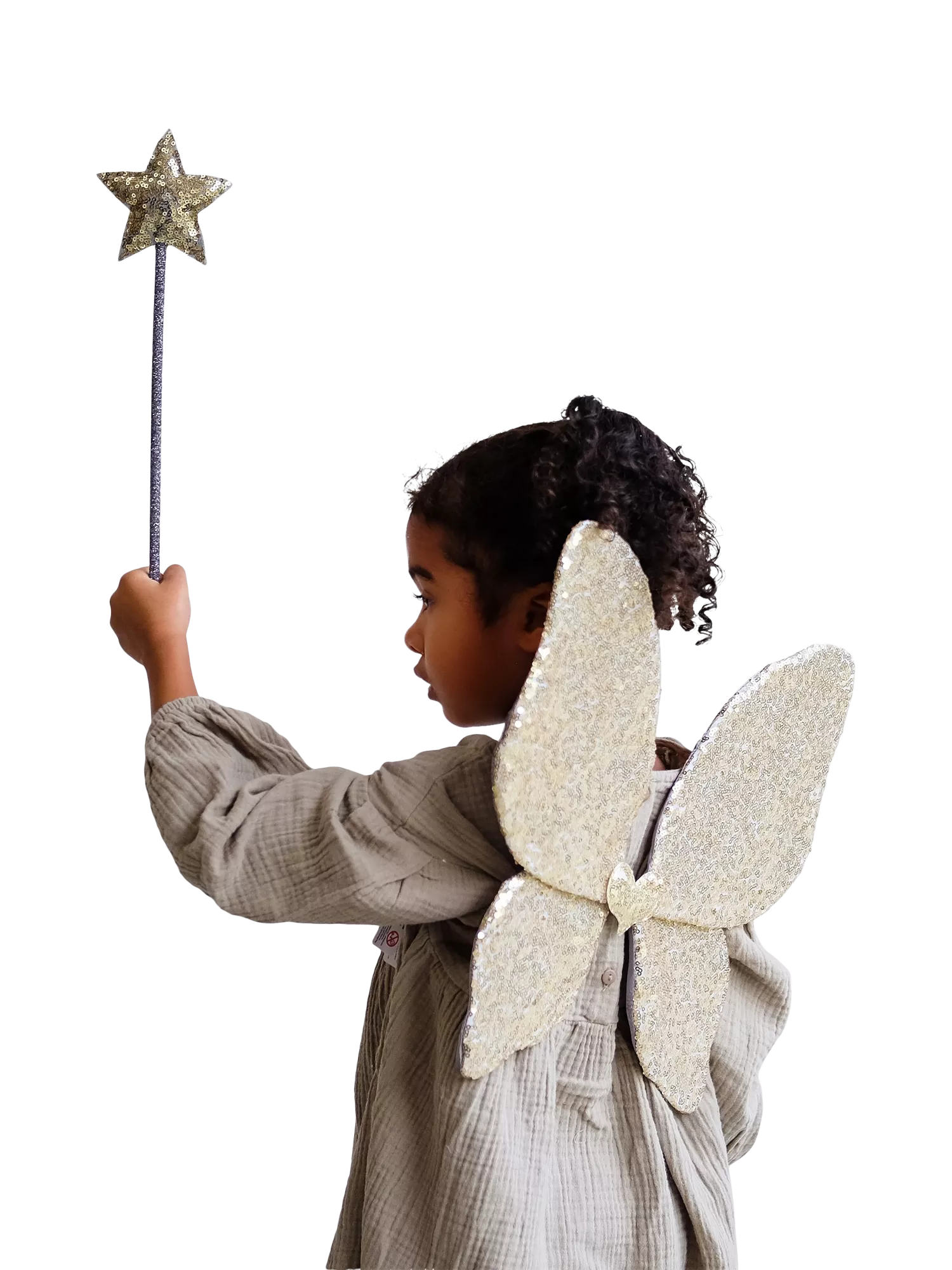 Mimi & Lula kids sequin wand gold - UK version