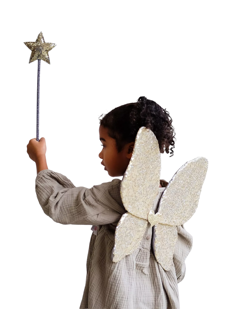 Mimi & Lula kids sequin wand gold - UK version