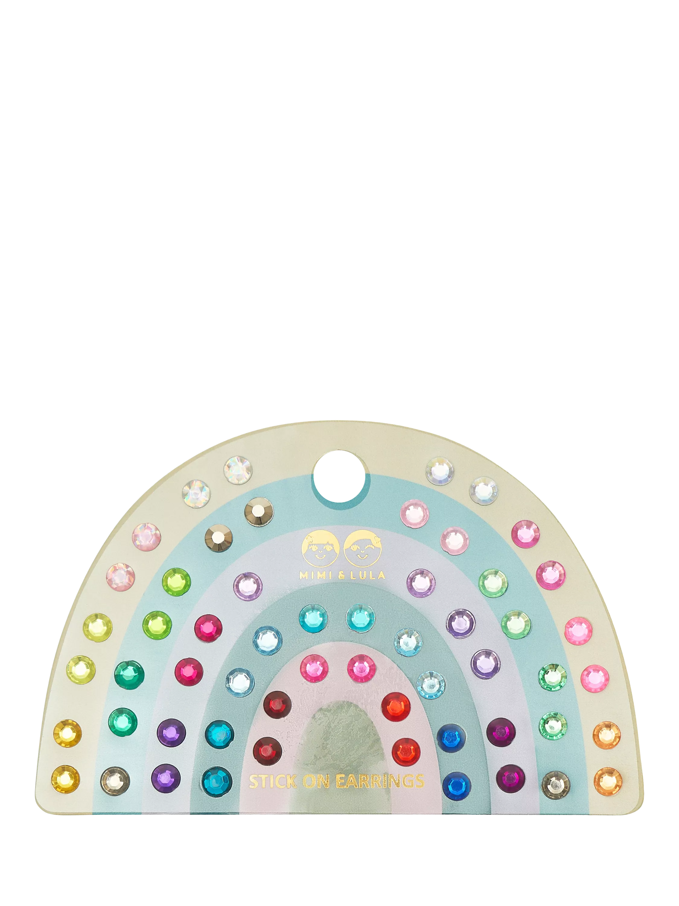 Mimi & Lula bright gem stick-on earrings, UK version