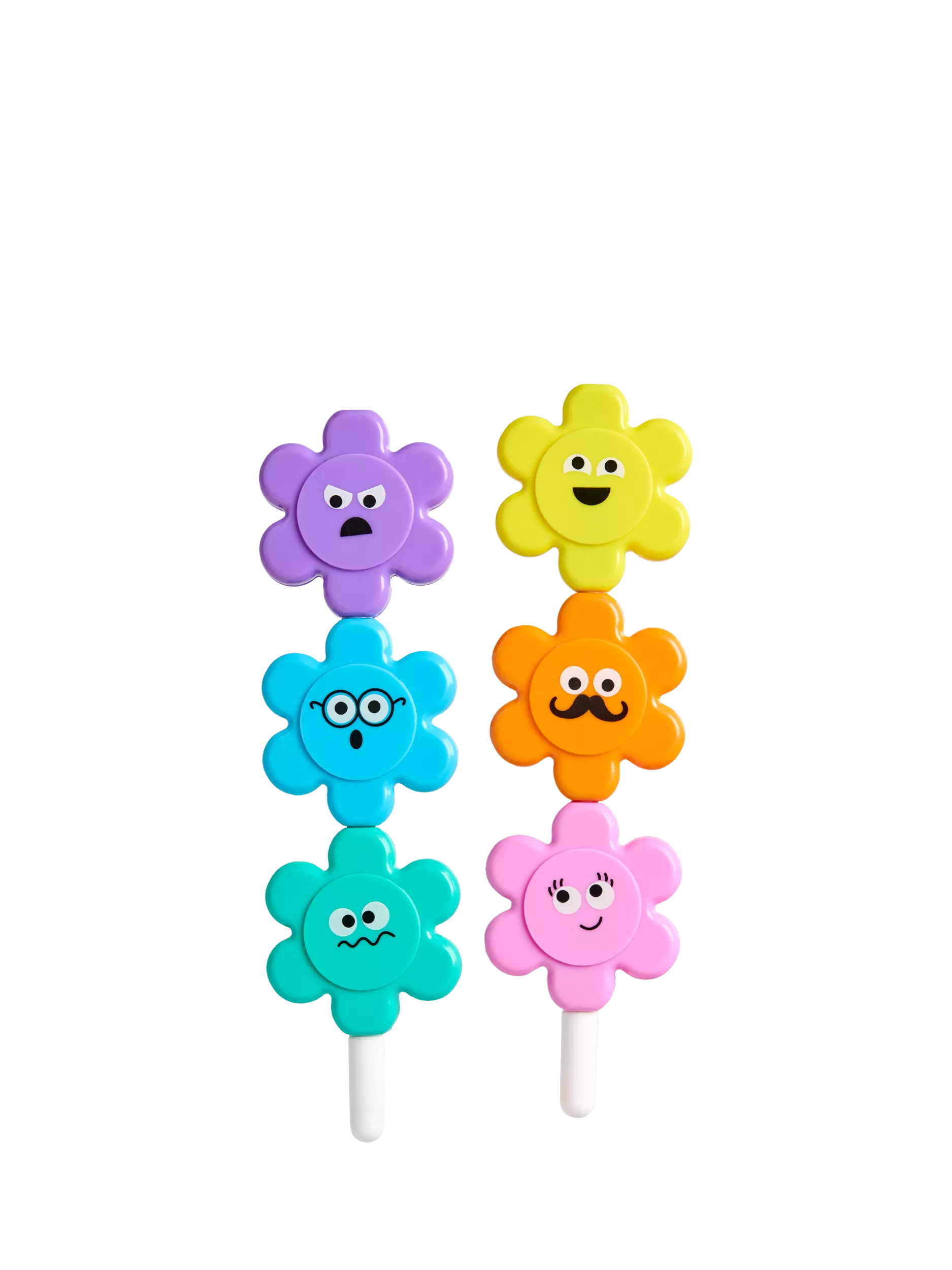Tinc flower stacking highlighter pens set of 6 (British brand)