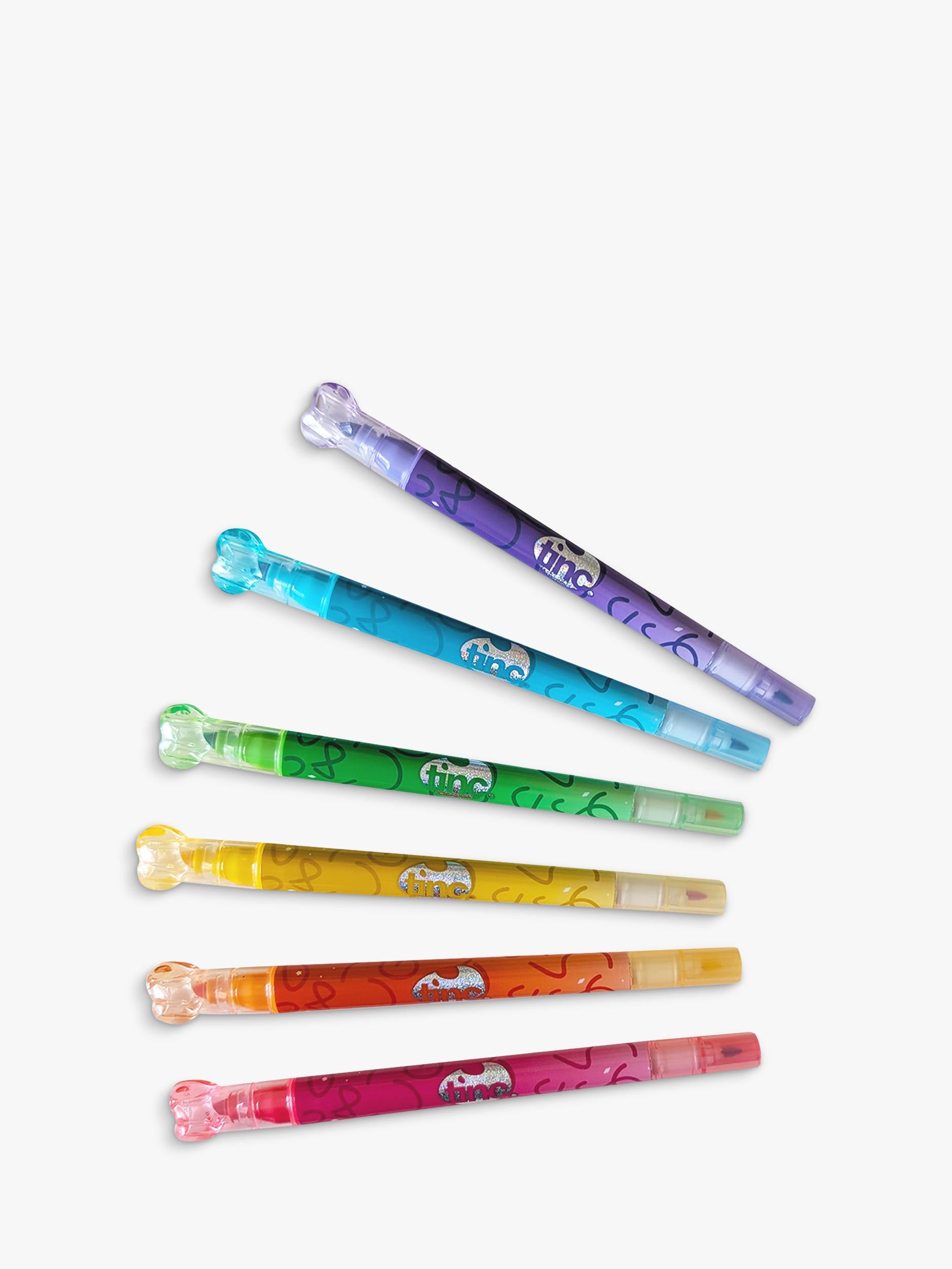 Tinc multi glitter marker pens set of 6 - British product