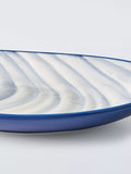 John Lewis stoneware platter 31cm blue, UK version